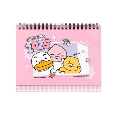 Kakao Friends Say Cheese 2025 Small Desk Calendar (Pink) 203272