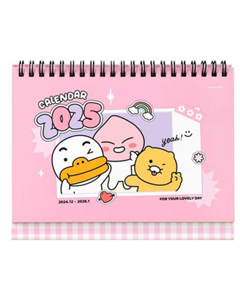 Kakao Friends Say Cheese 2025 Small Desk Calendar (Pink) 203272