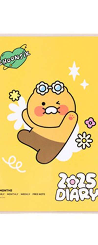 Kakao Friends Choonsik Character Say Cheese 2025 Inspring Weekly Diary 203340