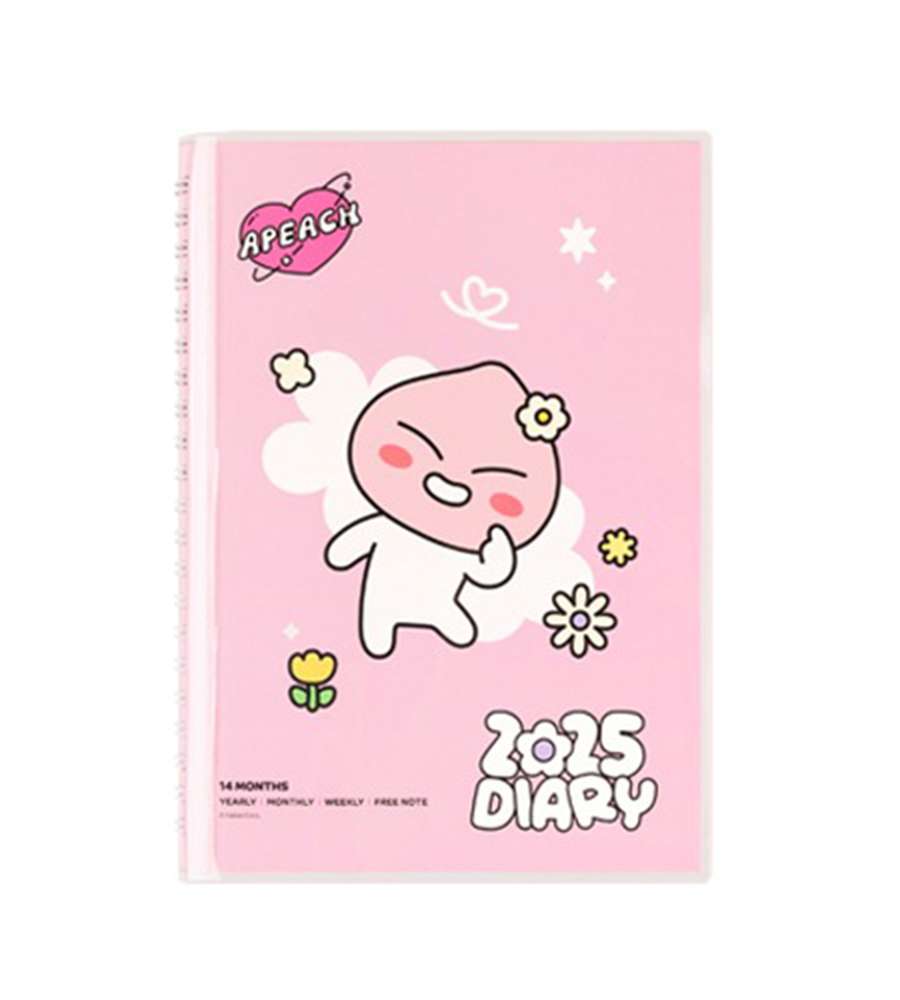 Kakao Friends Apeach Character Say Cheese 2025 Inspring Weekly Diary 203364