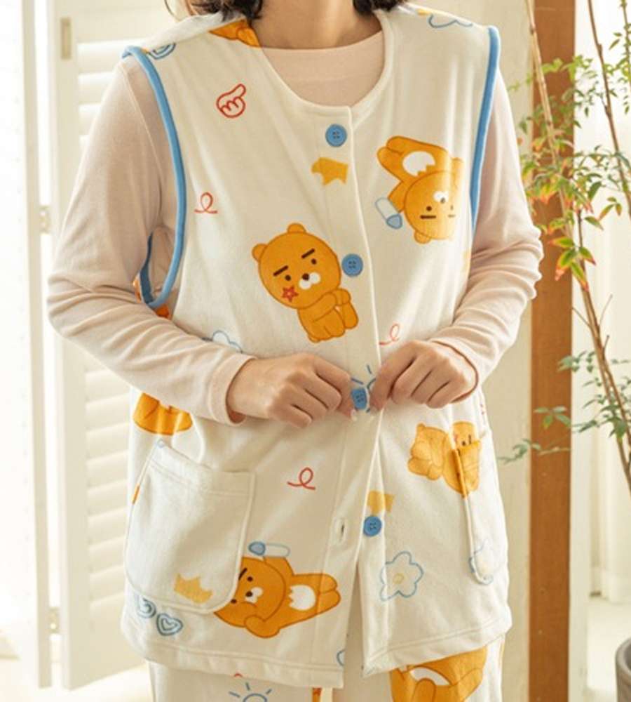 Kakao Friends Ryan Character Drawing Sleep Vest 202701