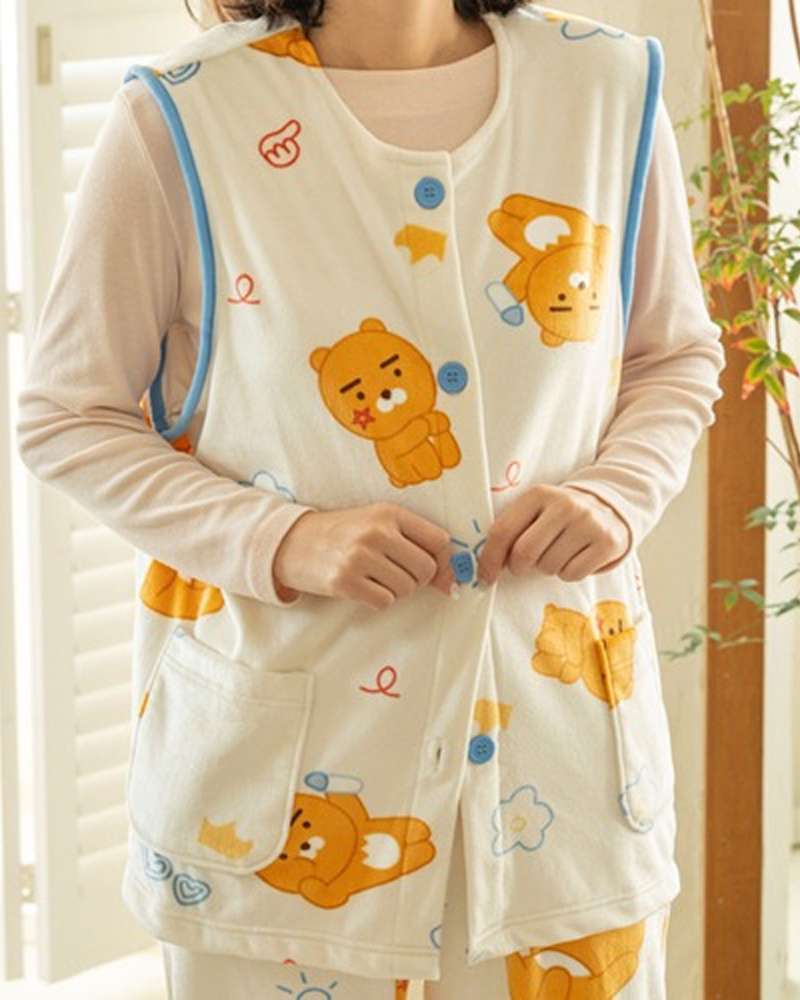 Kakao Friends Ryan Character Drawing Sleep Vest 202701