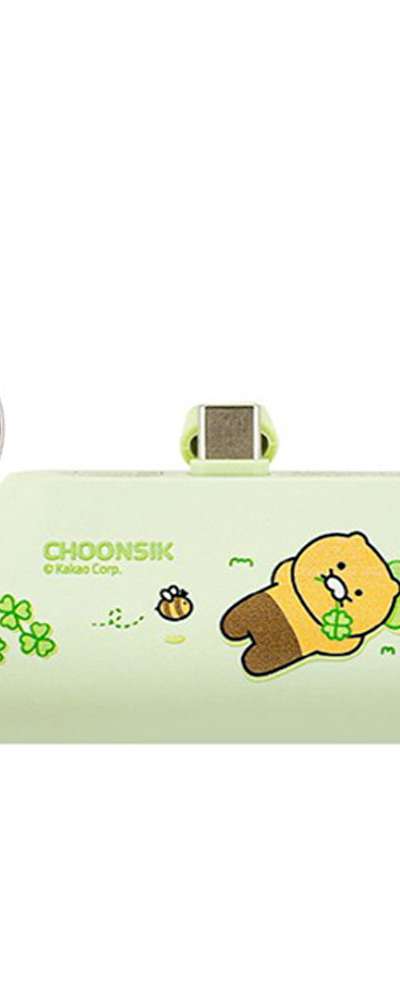 カカオフレンズ チュンシク キャラクター クローバー Cタイプ ドッキング型モバイルバッテリー 201285