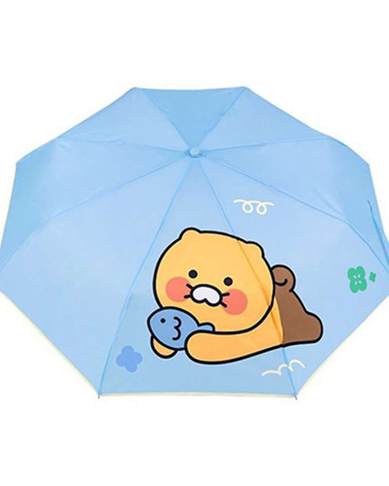 Kakao Friends Choonsik Character Point 3-Fold Auto Umbrella