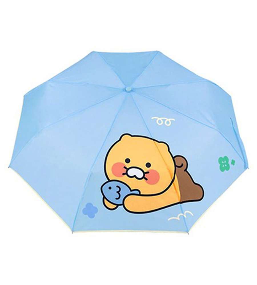 Kakao Friends Choonsik Character Point 3-Fold Auto Umbrella