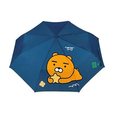 Kakao Friends Ryan Character Point 3-Fold Auto-Open Umbrella 183017