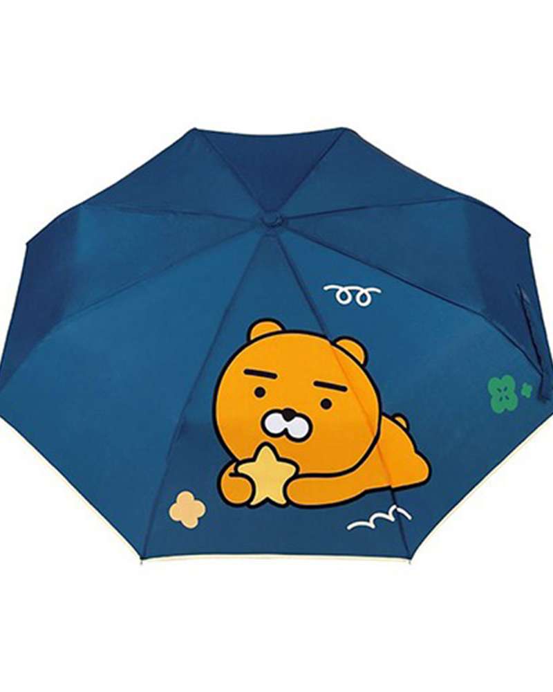 Kakao Friends Ryan Character Point 3-Fold Auto-Open Umbrella 183017