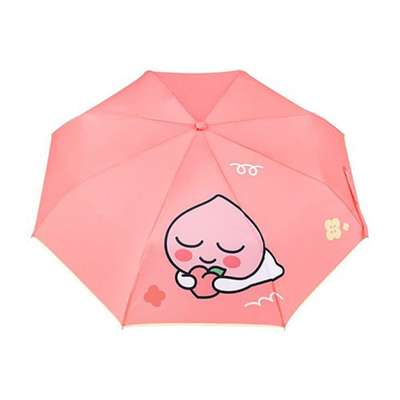 Kakao Friends Apeach Character Point 3-Section Folding Automatic Umbrella 183024