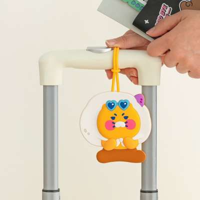 Kakao Friends Choonsik Character Luggage Tag Travel Name Tag 183161