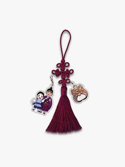 Sword and Flower Norigae Keyring