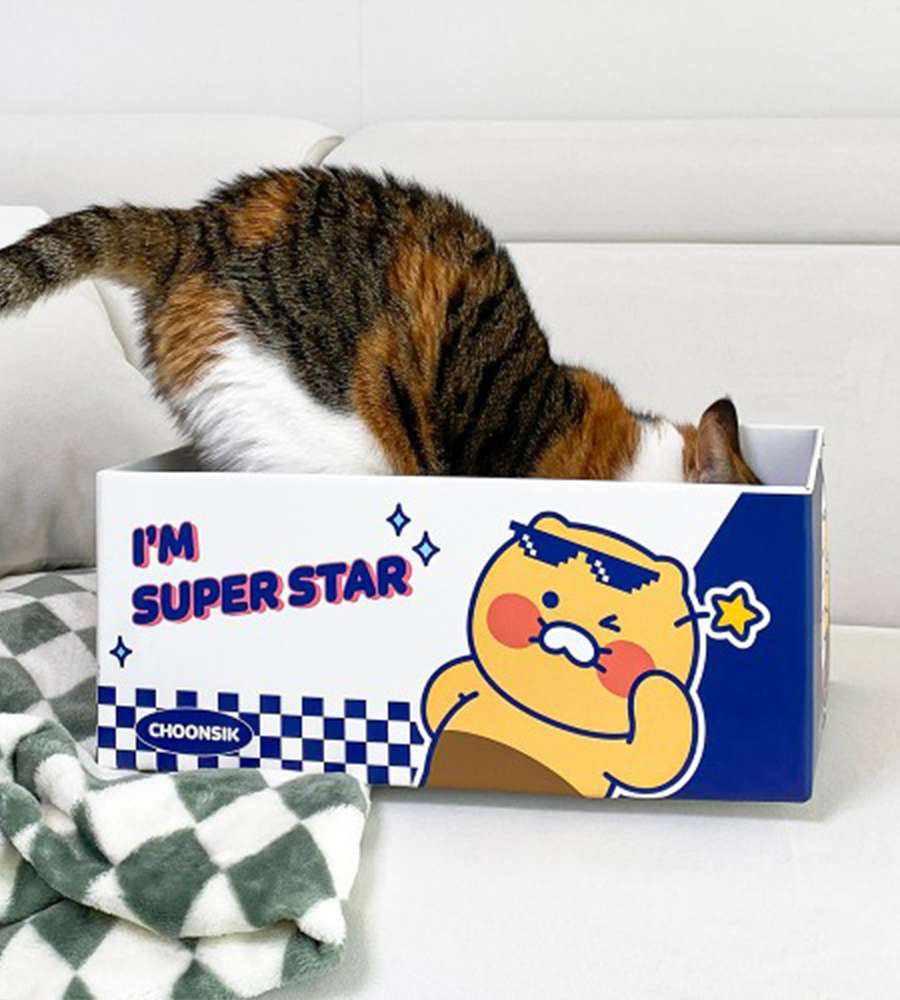 Kakao Friends Chunsik Character My Pet Cat Box Scratcher (Superstar) 215091
