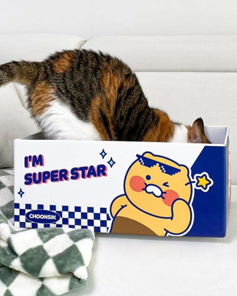 Kakao Friends Chunsik Character My Pet Cat Box Scratcher (Superstar) 215091