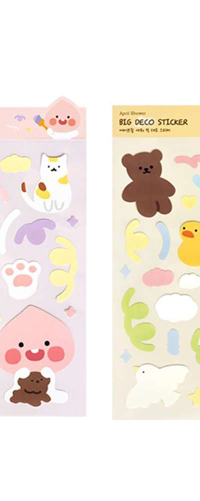Kakao Friends Character April Shower Big Deco Sticker 654941