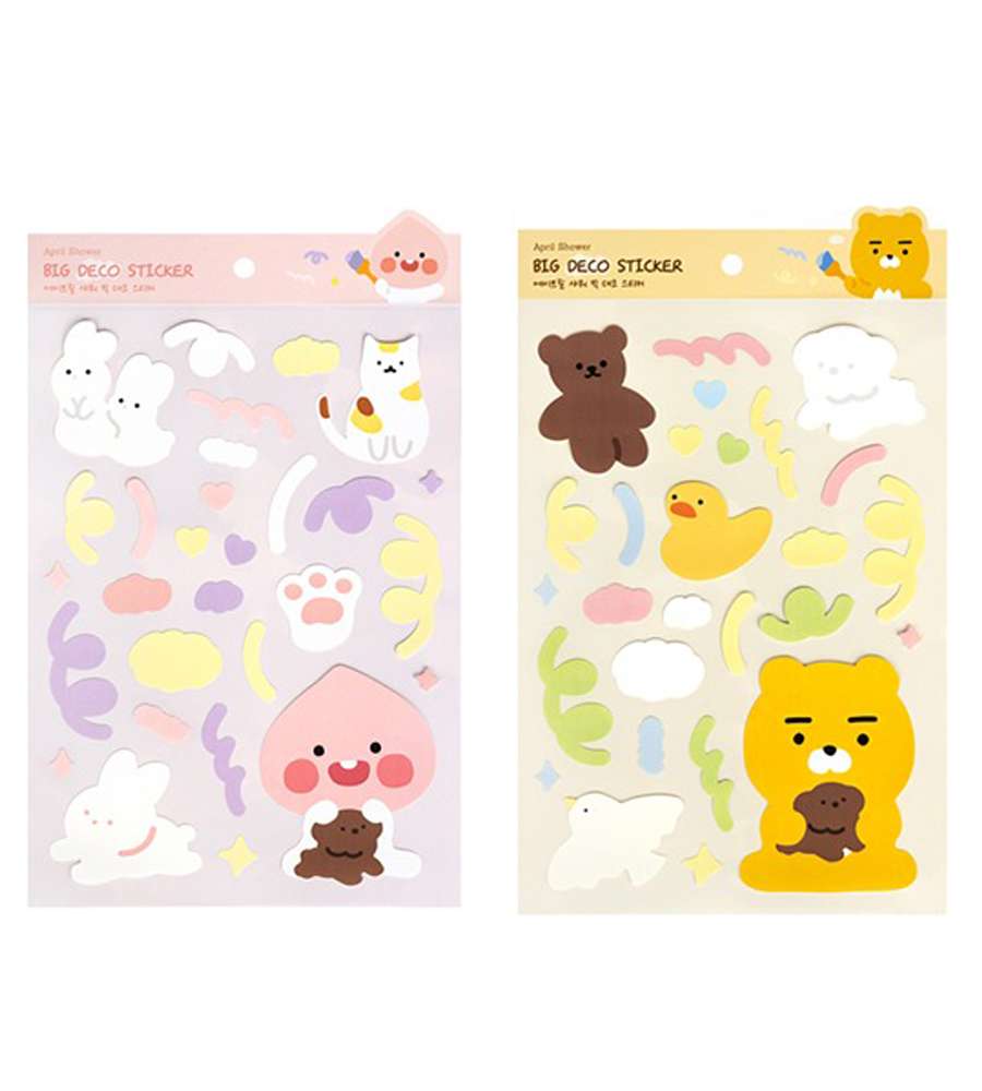 Kakao Friends Character April Shower Big Deco Sticker 654941