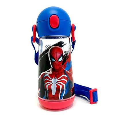 Spider-Man Character Thermos Molly One-Touch Shoulder Strap Tritan Water Bottle 584897