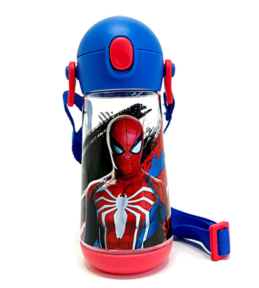 Spider-Man Character Thermos Molly One-Touch Shoulder Strap Tritan Water Bottle 584897