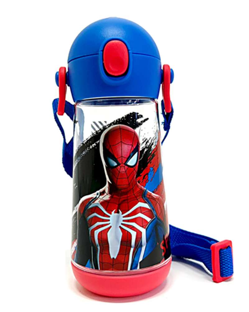Spider-Man Character Thermos Molly One-Touch Shoulder Strap Tritan Water Bottle 584897