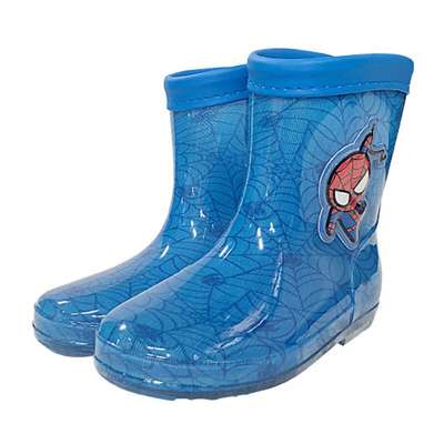Marvel Spider-Man Kawaii Kids PVC Ankle Rain Boots (Blue) 983973