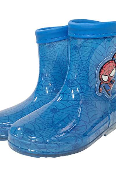 マーベル スパイダーマン カワイイ キッズ PVC ショートレインブーツ(ブルー) 983973