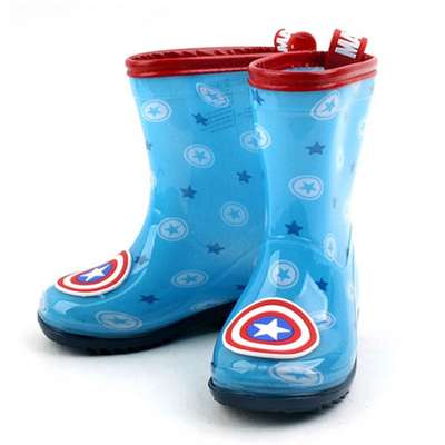 Captain America Shield Kids Rain Boots