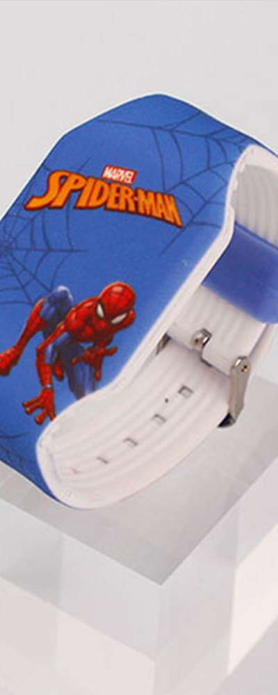 スパイダーマン キャラクター LED 腕時計 子ども時計 769529