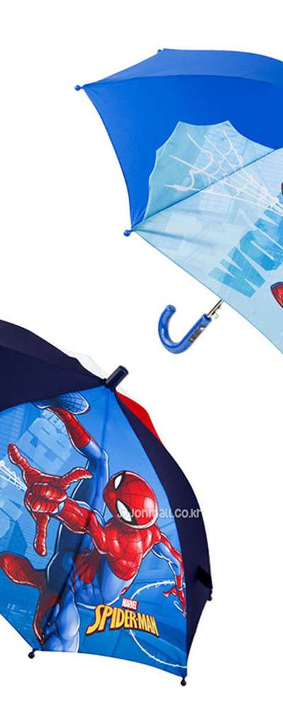 スパイダーマン クモの巣 キャラクター 立体ホログラム 47cm 傘(ランダム発送)941720/941713
