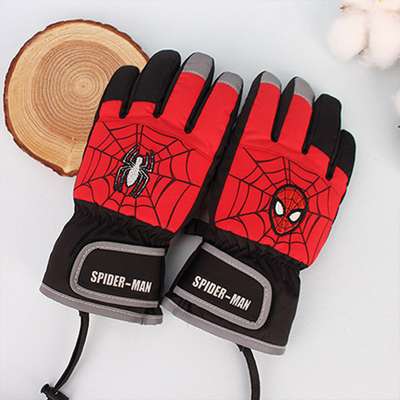 Spider-Man Character Red Ski Gloves