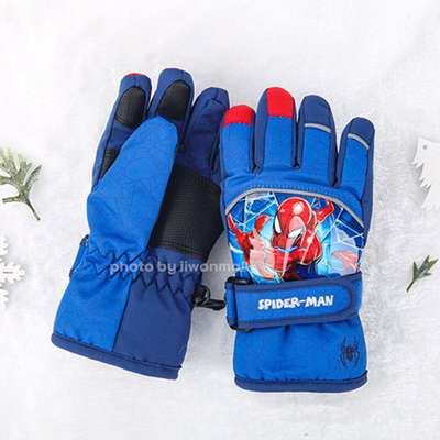 Marvel Spider-Man Character Dream Oji Winter Gloves (Blue) 942796