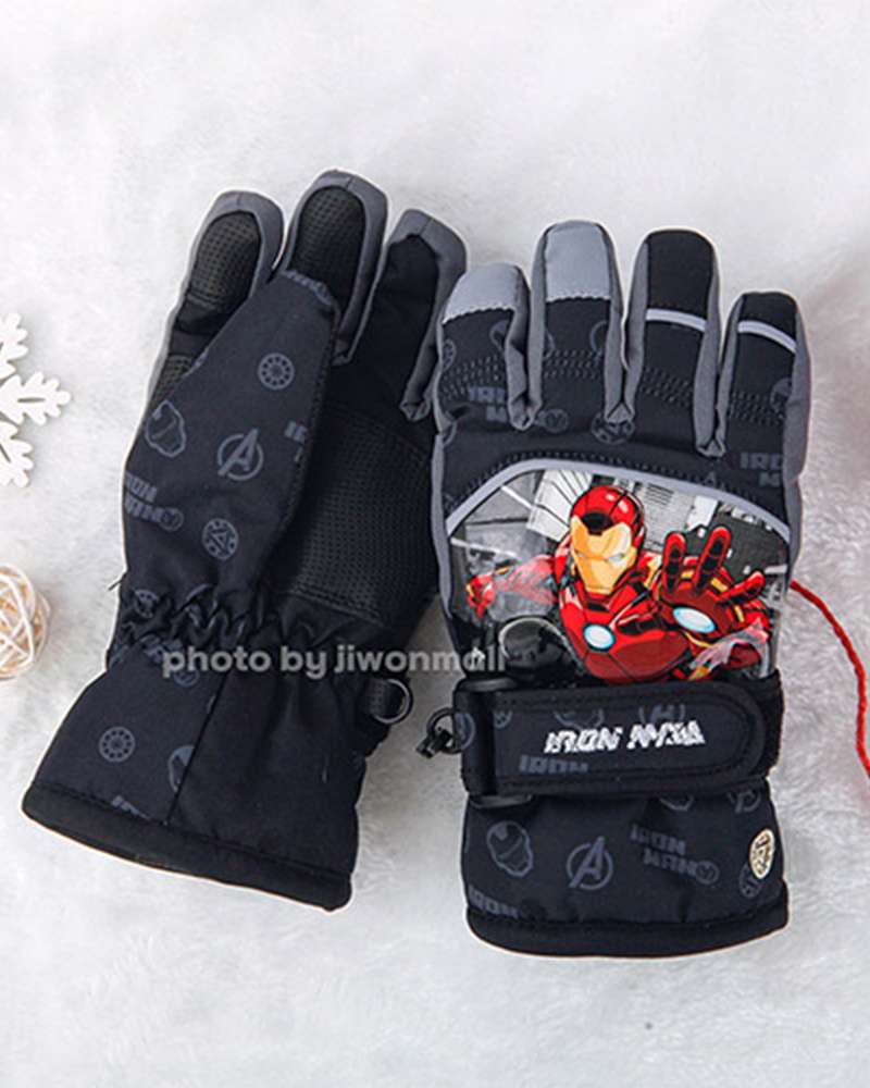Marvel Iron Man Character Friends Oz Winter Gloves (Black) 942703
