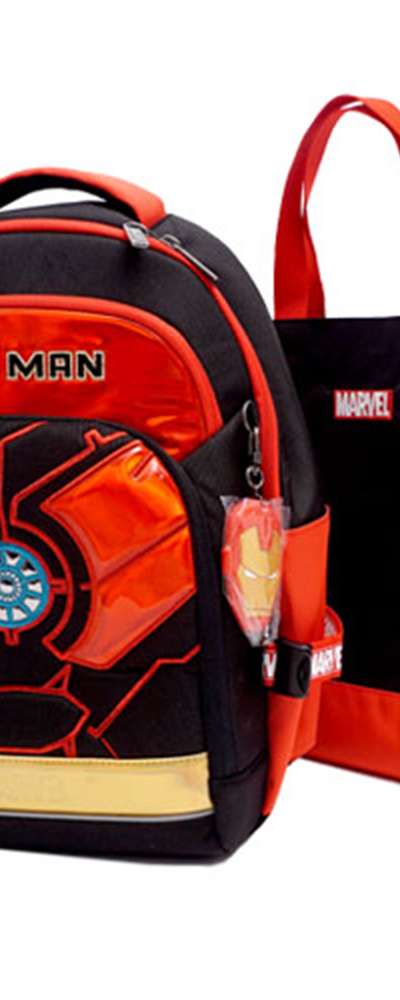 マーベル アイアンマン キャラクター エフェクト 軽量 スクールバッグセット バックパック 767624