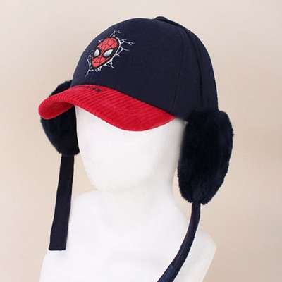 Spider-Man Character Detachable Ear Flap Children's Hat 768294