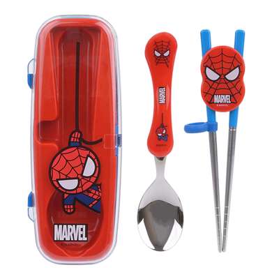 Spider-Man Character Training Chopsticks, Spoon & Case Set 045135