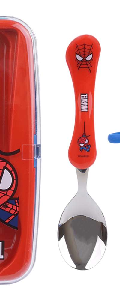 スパイダーマン キャラクター 矯正箸 スプーン ケースセット 045135