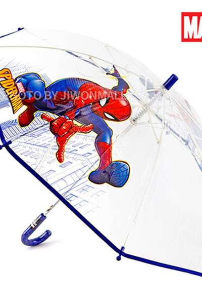 スパイダーマン キャラクター 傘 47cm POE ブルー 224089