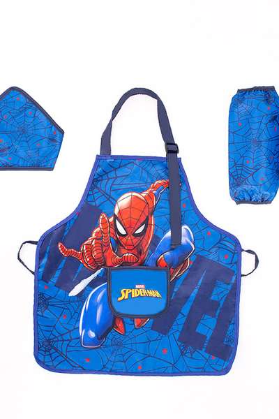 スパイダーマン キャラクター フォーエバー エプロン 腕カバー フード 3点セット 764753