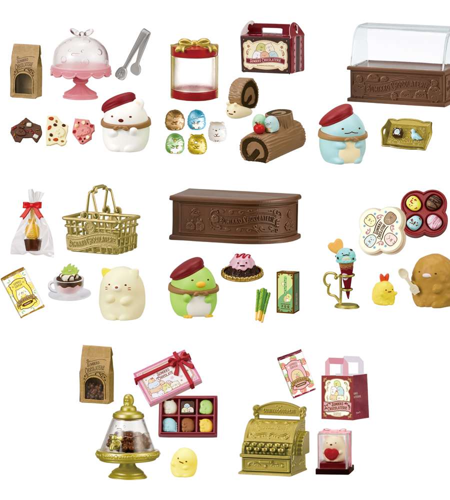 Sumikko Gurashi Chocolatier Figure Miniature Box Set (Re-Ment) (Japan) 173511