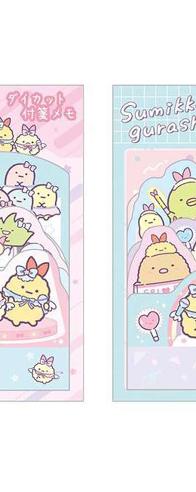 すみっコぐらし キャラクター ダイカット付箋(天使えびてんアイドル)