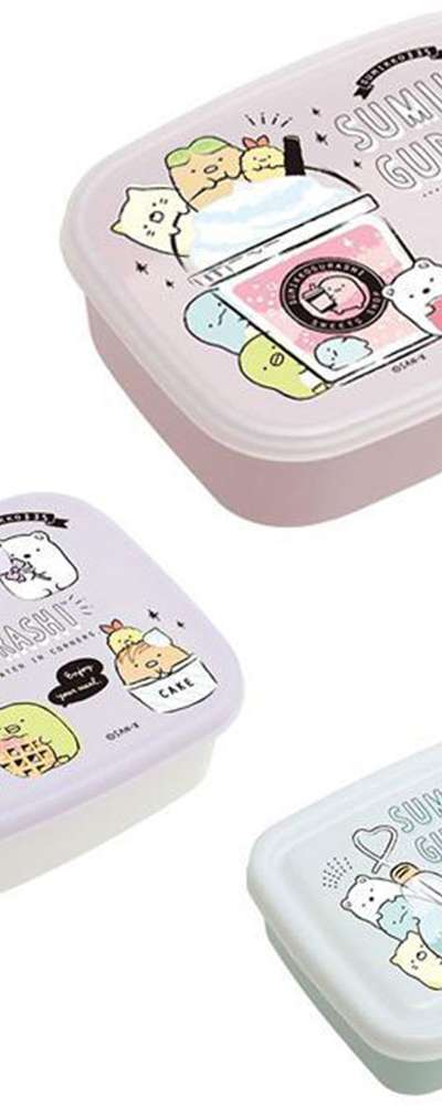 すみっコぐらし キャラクター保存容器弁当箱 3種セット(ドリンク)
