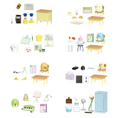 Heartwarming Sumikko Gurashi Elementary School Figure Blind Box Miniature Set (RE-MENT) (Japan) 173351