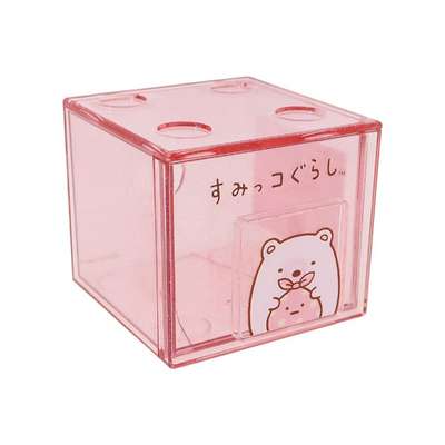 Sumikko Gurashi Shirokuma Character Clear Mini Stack Organizer Storage Box