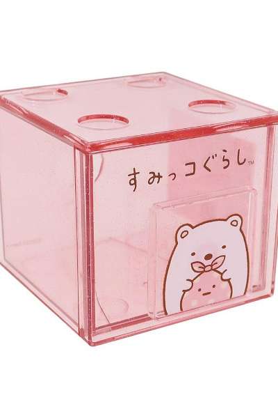 すみっコぐらし しろくま キャラクター クリア ミニ スタック 整理ボックス 収納ボックス(日) 559625