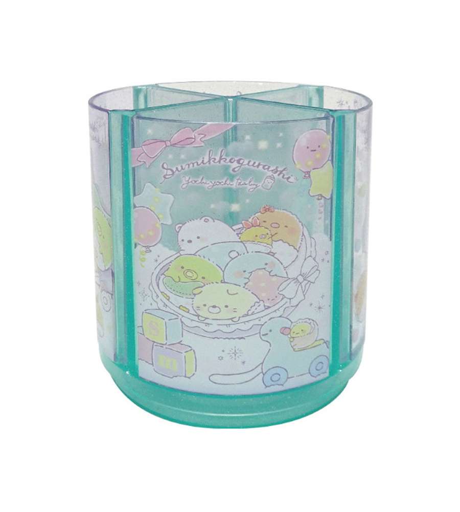Sumikko Gurashi Character Mint Rotating Pencil Holder Pen Stand (2023 Renewal)