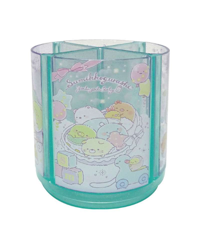 Sumikko Gurashi Character Mint Rotating Pencil Holder Pen Stand (2023 Renewal)