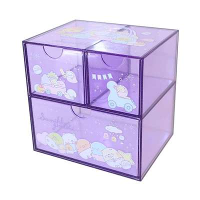Sumikko Gurashi Character Purple Mini Desk Storage Box (2023)