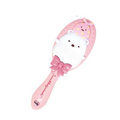 Sumikko Gurashi Character Cubic Design Cut Hair Brush (Shirokuma Pink) (JP) 143811