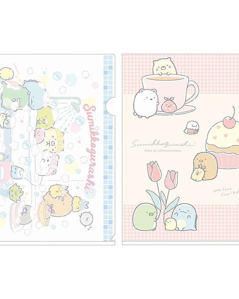 Sumikko Gurashi Clear Holder File 2-Piece Set (Bubble Mood) (Japan) 830508