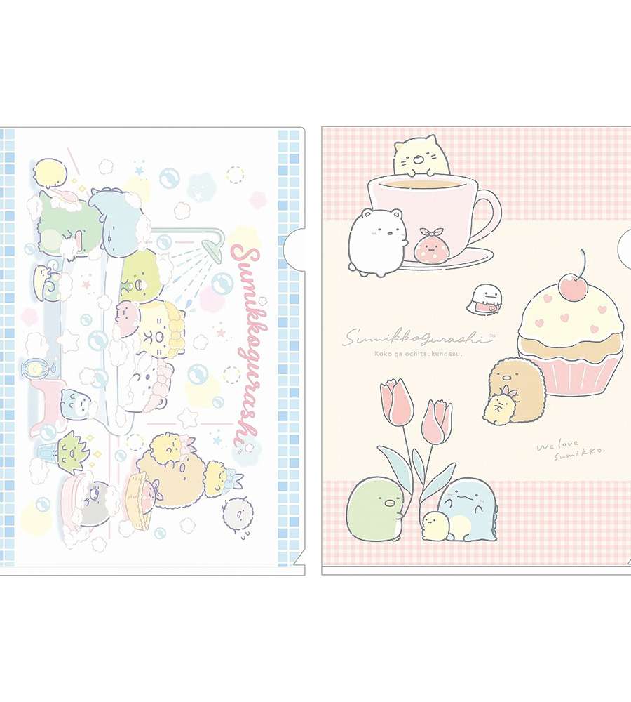 Sumikko Gurashi Clear Holder File 2-Piece Set (Bubble Mood) (Japan) 830508