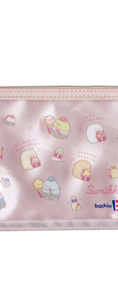 すみっコぐらし キャラクター クリア刺繍ペンケースポーチ(Baskin31) (日) 815857