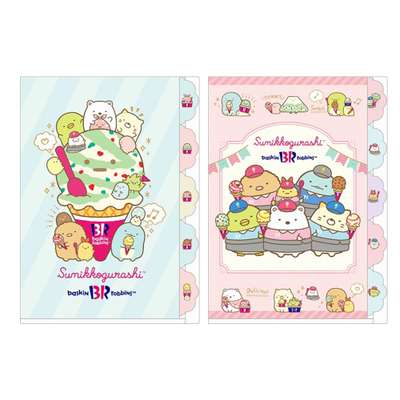 Sumikkogurashi 5-Pocket Index Clear File (Baskin31) (Random Dispatch) (Japan) 815833