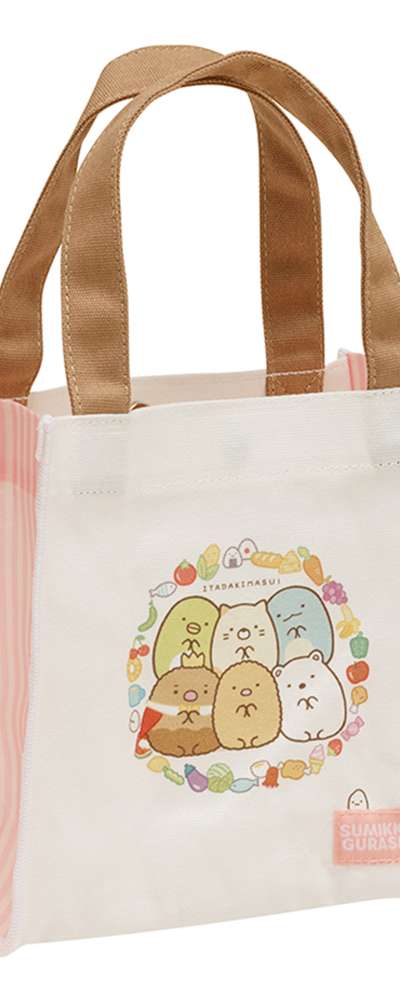 すみっコぐらし キャラクター スクエア トートバッグ エコバッグ(タベモノ王国) 826334